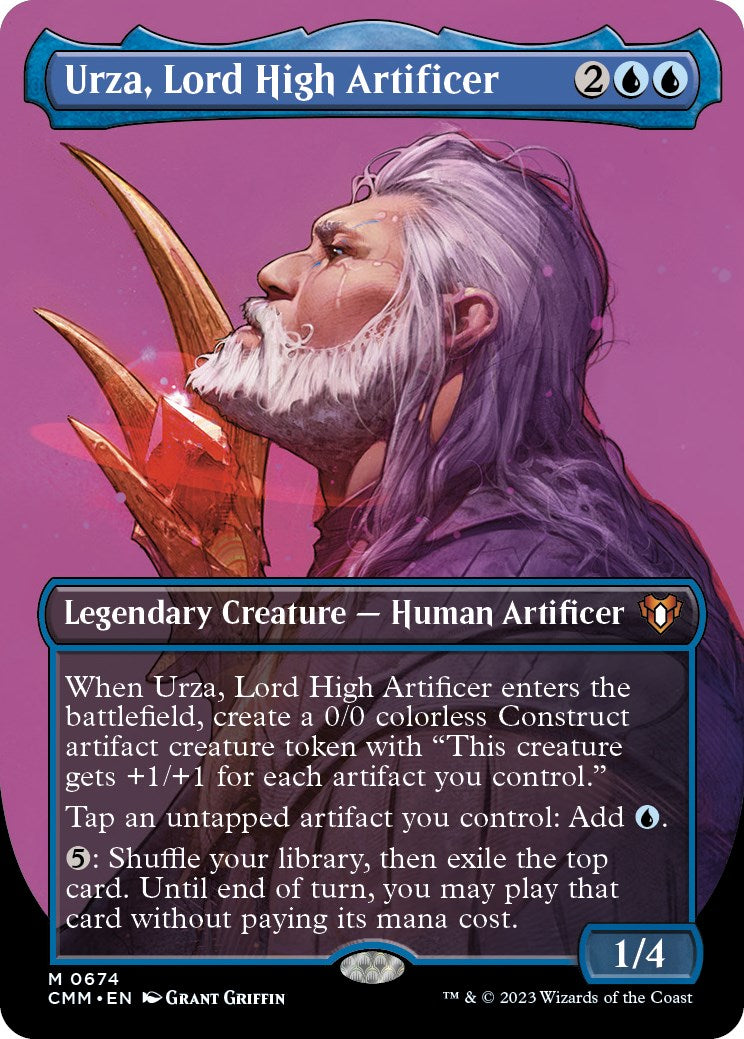 Urza, Lord High Artificer (Borderless Profile) [Commander Masters] | Gear Gaming Fayetteville