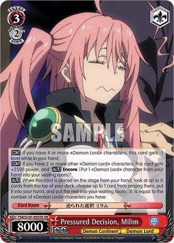 Pressured Decision, Milim (SR) - [That Time I Got Reincarnated as a Slime Vol.3] | Gear Gaming Fayetteville