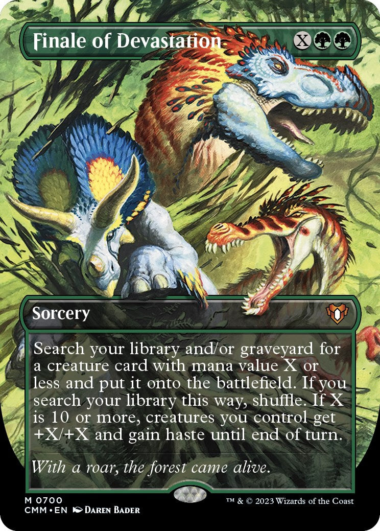 Finale of Devastation (Borderless Alternate Art) [Commander Masters] | Gear Gaming Fayetteville