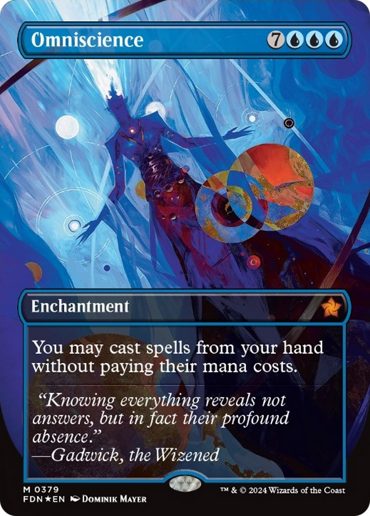 Omniscience (Borderless Mana Foil) [Foundations] | Gear Gaming Fayetteville