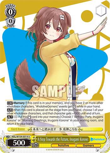 A Step Towards the Future, Inugami Korone - [hololive production Vol.2] | Gear Gaming Fayetteville