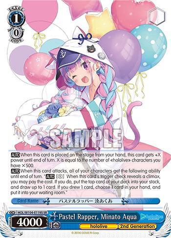 Pastel Rapper, Minato Aqua (SR) - [hololive production Vol.2] | Gear Gaming Fayetteville