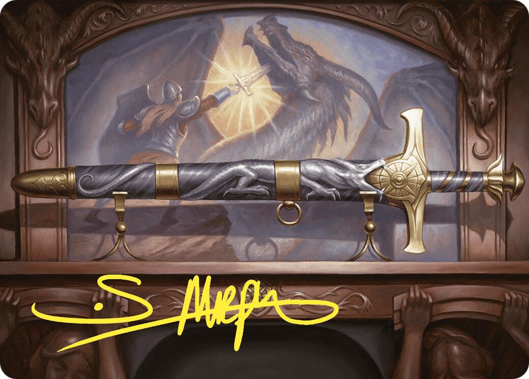 Ancestral Blade Art Card (Gold-Stamped Signature) [Commander Masters Art Series] | Gear Gaming Fayetteville