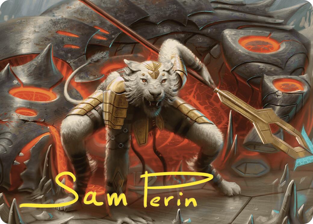 Sunspear Shikari Art Card (Gold-Stamped Signature) [Commander Masters Art Series] | Gear Gaming Fayetteville