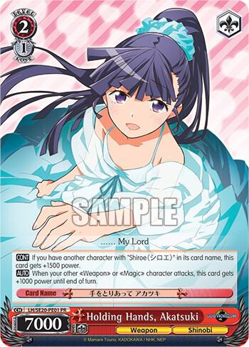Holding Hands, Akatsuki (Non-foil promo) - [LOG HORIZON Power Up Set] | Gear Gaming Fayetteville