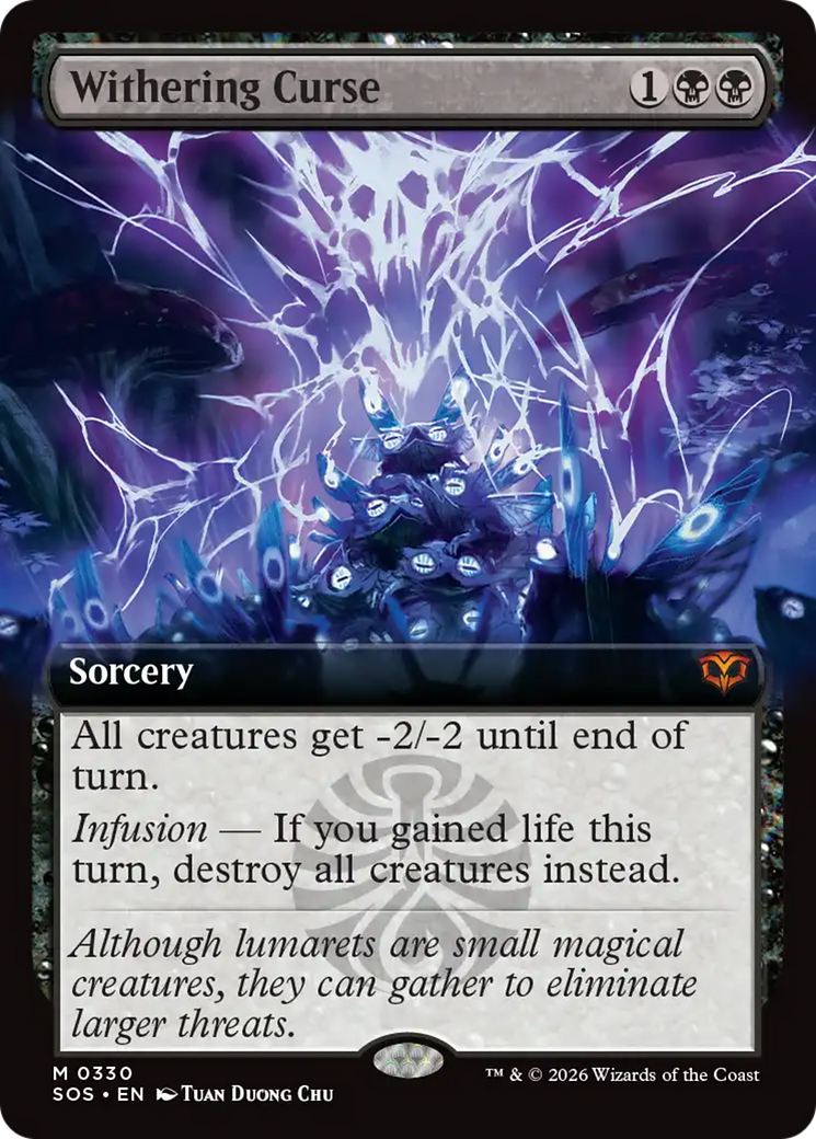 Withering Curse (Extended Art) [Secrets of Strixhaven] | Gear Gaming Fayetteville