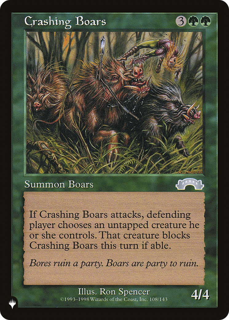 Crashing Boars [The List Reprints] | Gear Gaming Fayetteville