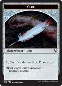 Clue // Construct (021) Double-Sided Token [Commander 2018 Tokens] | Gear Gaming Fayetteville
