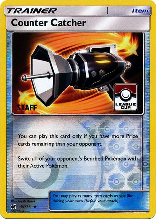Counter Catcher (91/111) (League Promo Staff) [Sun & Moon: Crimson Invasion] | Gear Gaming Fayetteville