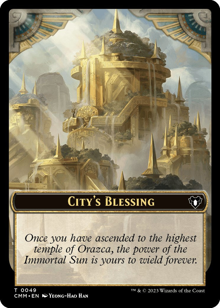 City's Blessing // Dragon Egg Double-Sided Token [Commander Masters Tokens] | Gear Gaming Fayetteville