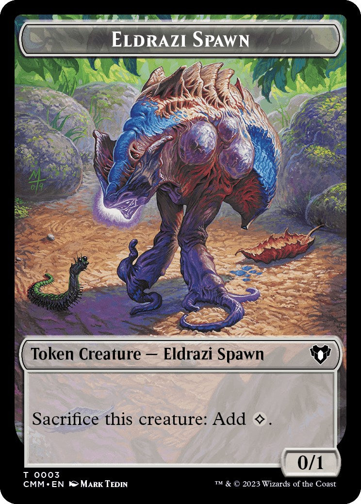 Eldrazi Spawn // Phyrexian Germ Double-Sided Token [Commander Masters Tokens] | Gear Gaming Fayetteville