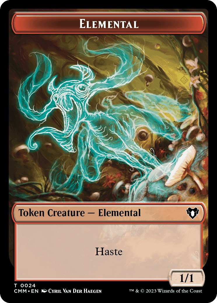 Elemental (0024) // Spider Double-Sided Token [Commander Masters Tokens] | Gear Gaming Fayetteville