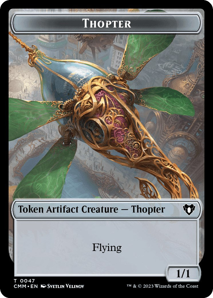 Thopter // Bird Illusion Double-Sided Token [Commander Masters Tokens] | Gear Gaming Fayetteville