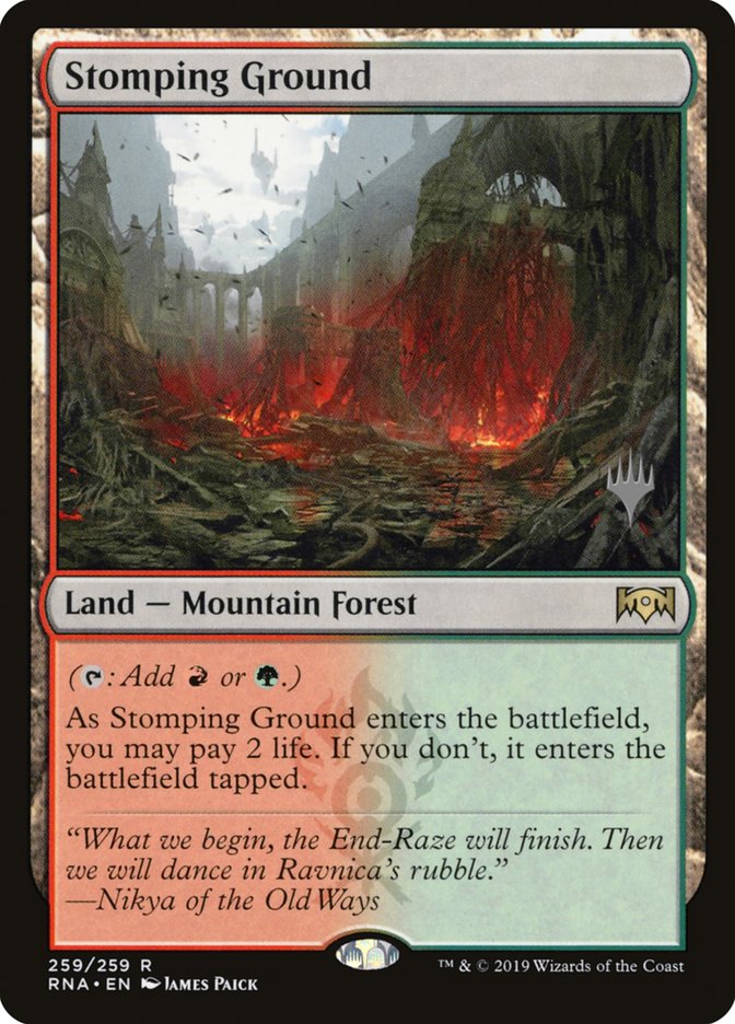 Stomping Ground (Promo Pack) [Ravnica Allegiance Promos] | Gear Gaming Fayetteville