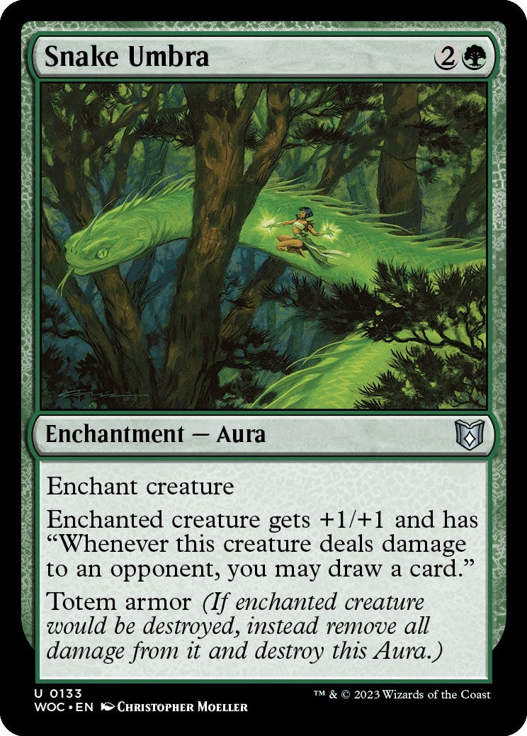 Snake Umbra [Wilds of Eldraine Commander] | Gear Gaming Fayetteville