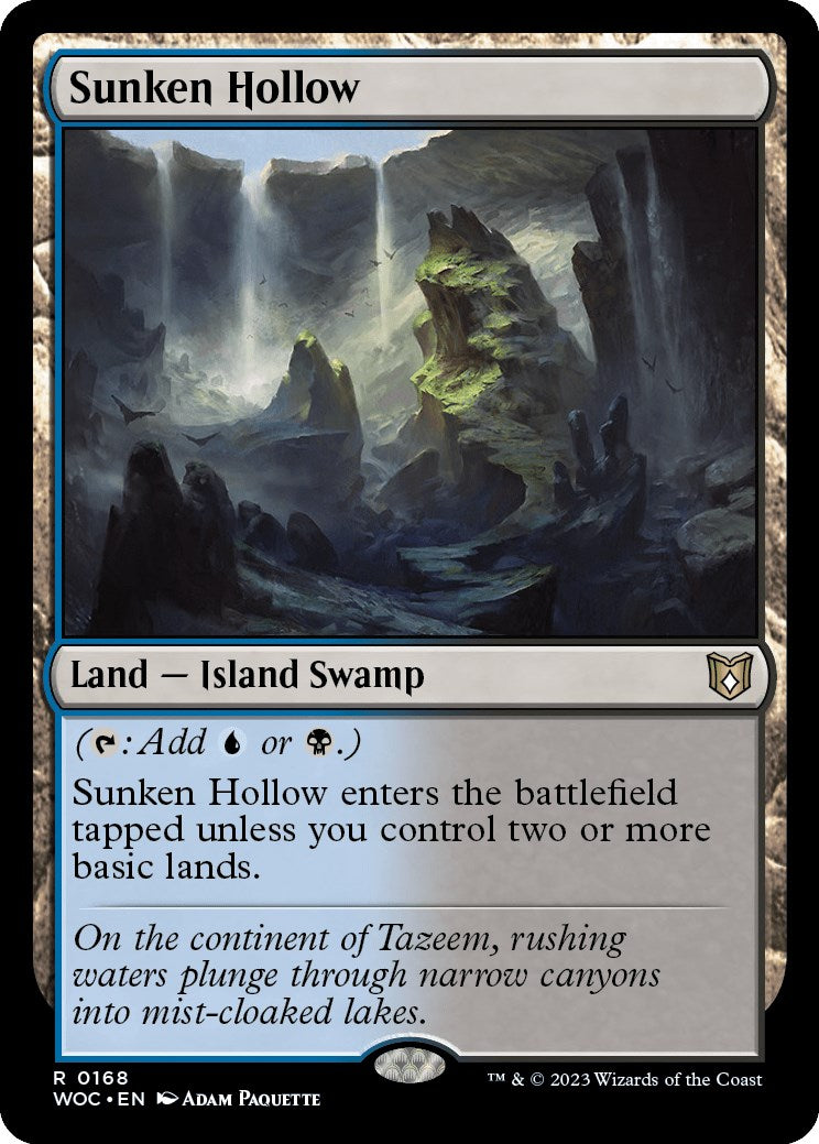 Sunken Hollow [Wilds of Eldraine Commander] | Gear Gaming Fayetteville