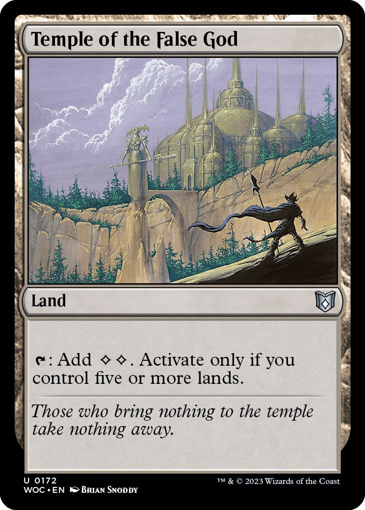 Temple of the False God [Wilds of Eldraine Commander] | Gear Gaming Fayetteville