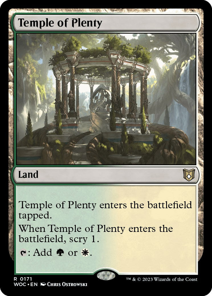 Temple of Plenty [Wilds of Eldraine Commander] | Gear Gaming Fayetteville