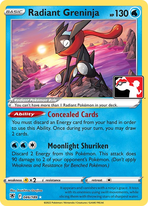 Radiant Greninja (046/189) [Prize Pack Series Three] | Gear Gaming Fayetteville