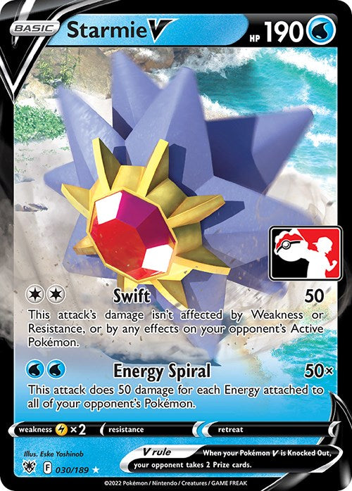 Starmie V (030/189) [Prize Pack Series Three] | Gear Gaming Fayetteville