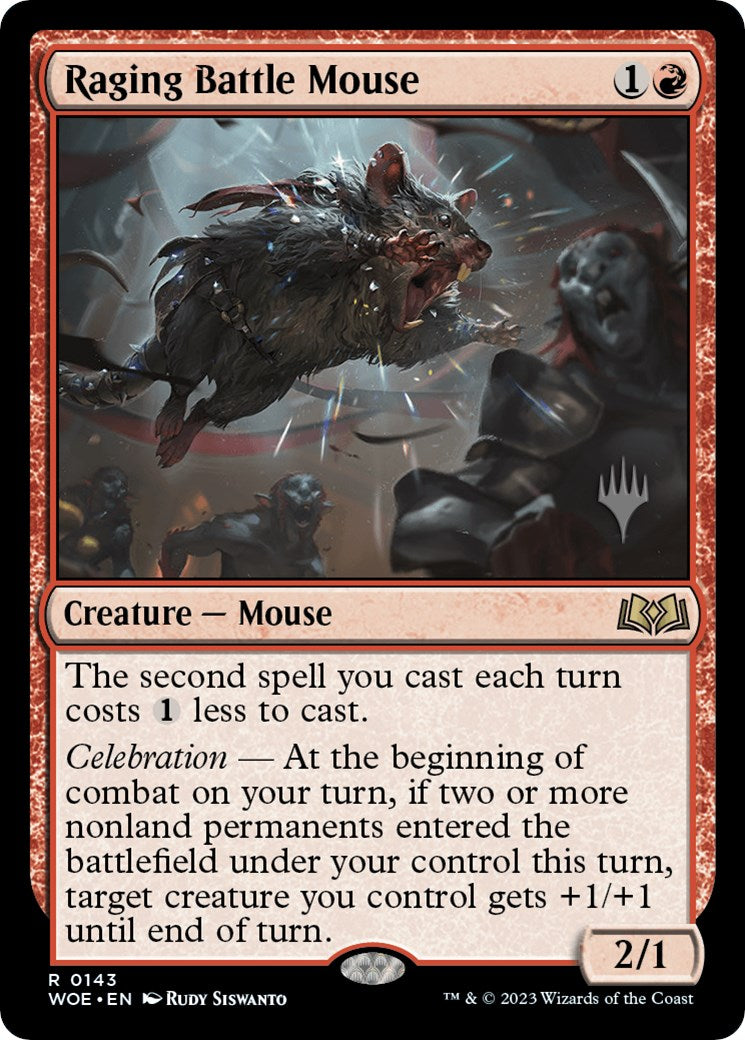 Raging Battle Mouse (Promo Pack) [Wilds of Eldraine Promos] | Gear Gaming Fayetteville