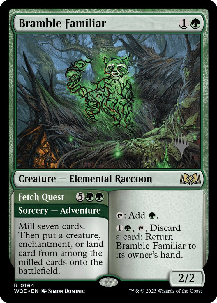 Bramble Familiar // Fetch Quest (Promo Pack) [Wilds of Eldraine Promos] | Gear Gaming Fayetteville