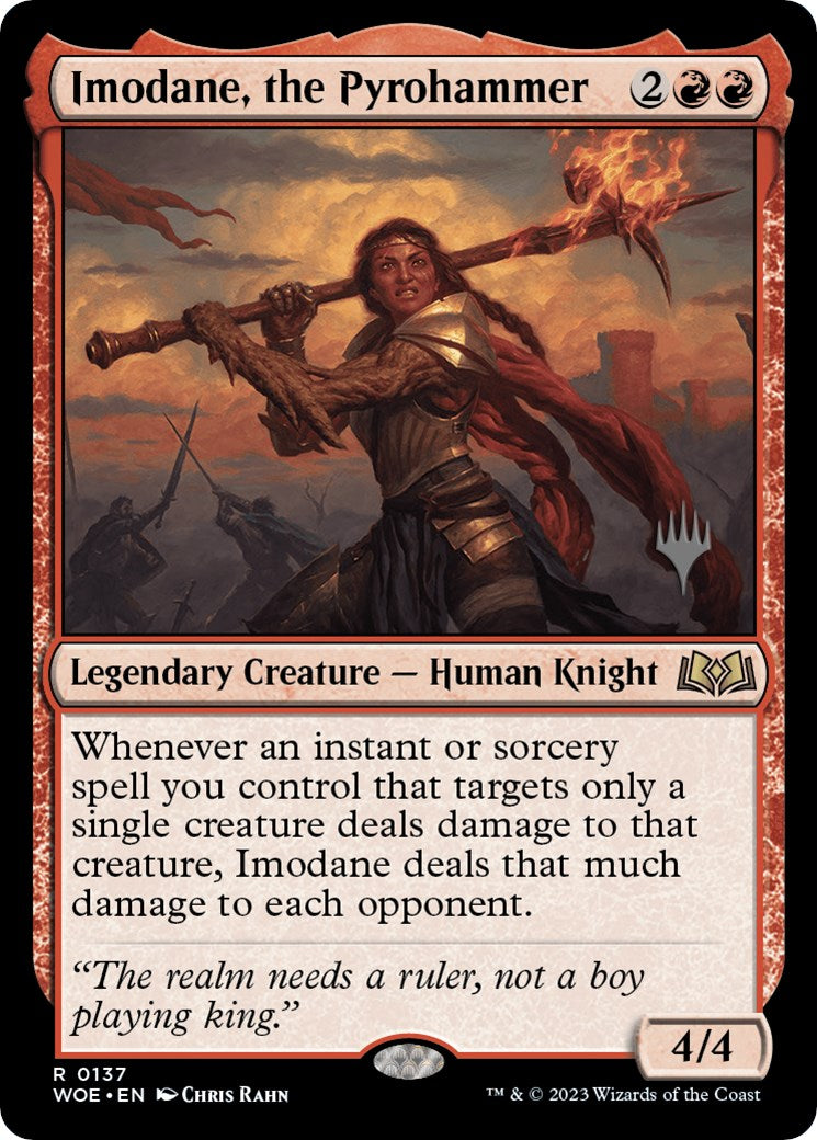 Imodane, the Pyrohammer (Promo Pack) [Wilds of Eldraine Promos] | Gear Gaming Fayetteville