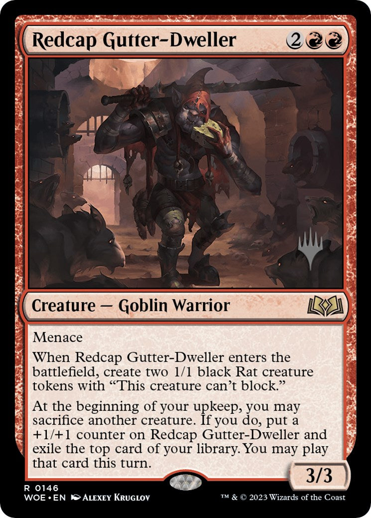 Redcap Gutter-Dweller (Promo Pack) [Wilds of Eldraine Promos] | Gear Gaming Fayetteville
