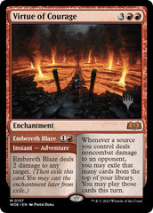 Virtue of Courage //Embereth Blaze (Promo Pack) [Wilds of Eldraine Promos] | Gear Gaming Fayetteville
