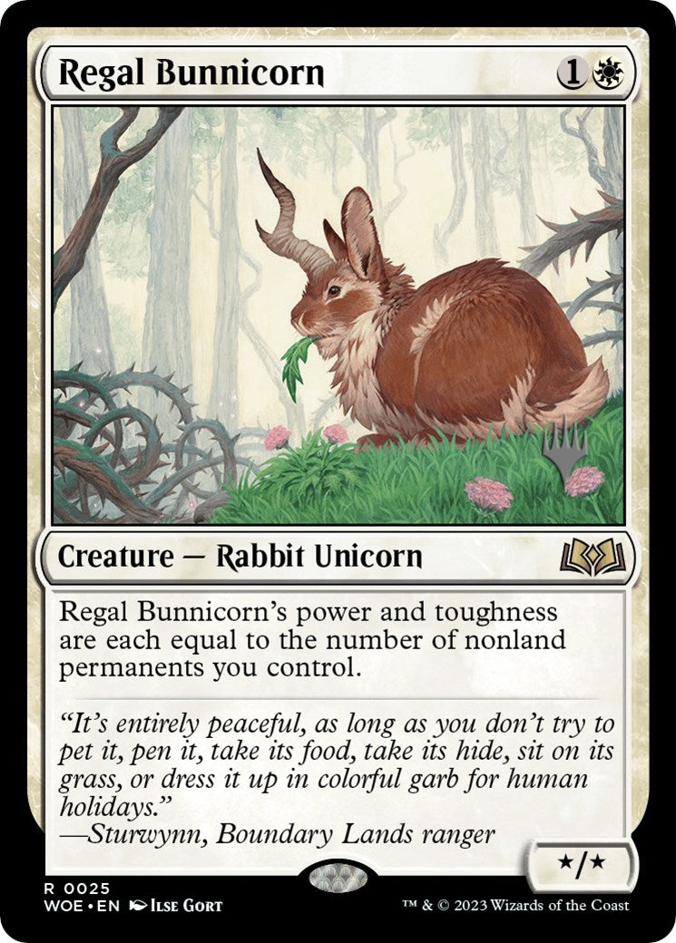 Regal Bunnicorn (Promo Pack) [Wilds of Eldraine Promos] | Gear Gaming Fayetteville
