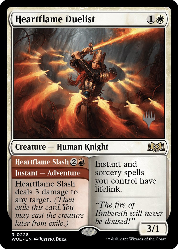 Heartflame Duelist // Heartflame Slash (Promo Pack) [Wilds of Eldraine Promos] | Gear Gaming Fayetteville