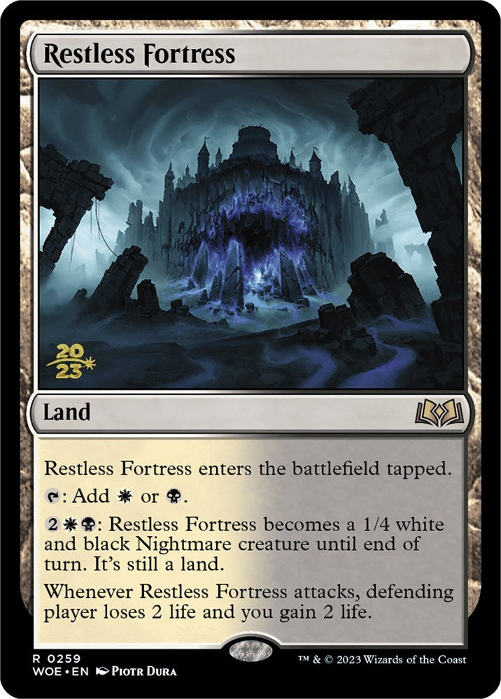 Restless Fortress [Wilds of Eldraine Prerelease Promos] | Gear Gaming Fayetteville