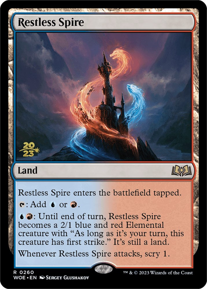 Restless Spire [Wilds of Eldraine Prerelease Promos] | Gear Gaming Fayetteville
