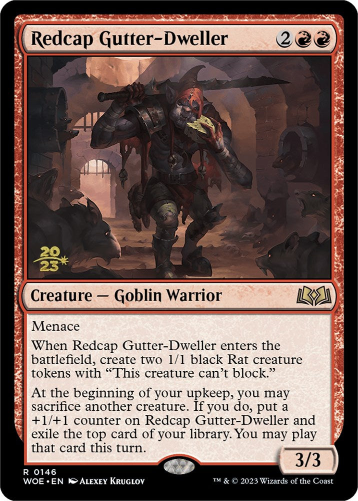 Redcap Gutter-Dweller [Wilds of Eldraine Prerelease Promos] | Gear Gaming Fayetteville