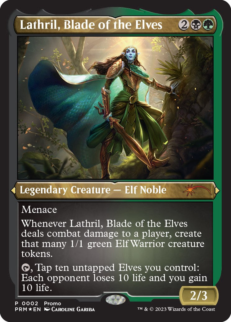Lathril, Blade of the Elves (Foil Etched) [Media Promos] | Gear Gaming Fayetteville