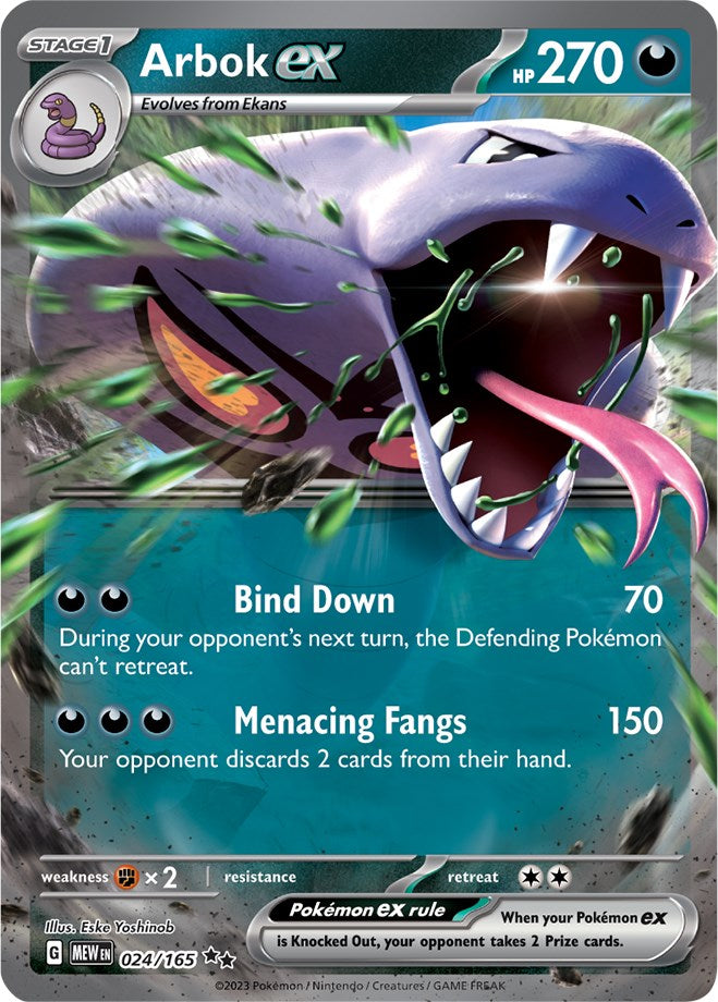 Arbok ex (024/165) [Scarlet & Violet 151] | Gear Gaming Fayetteville