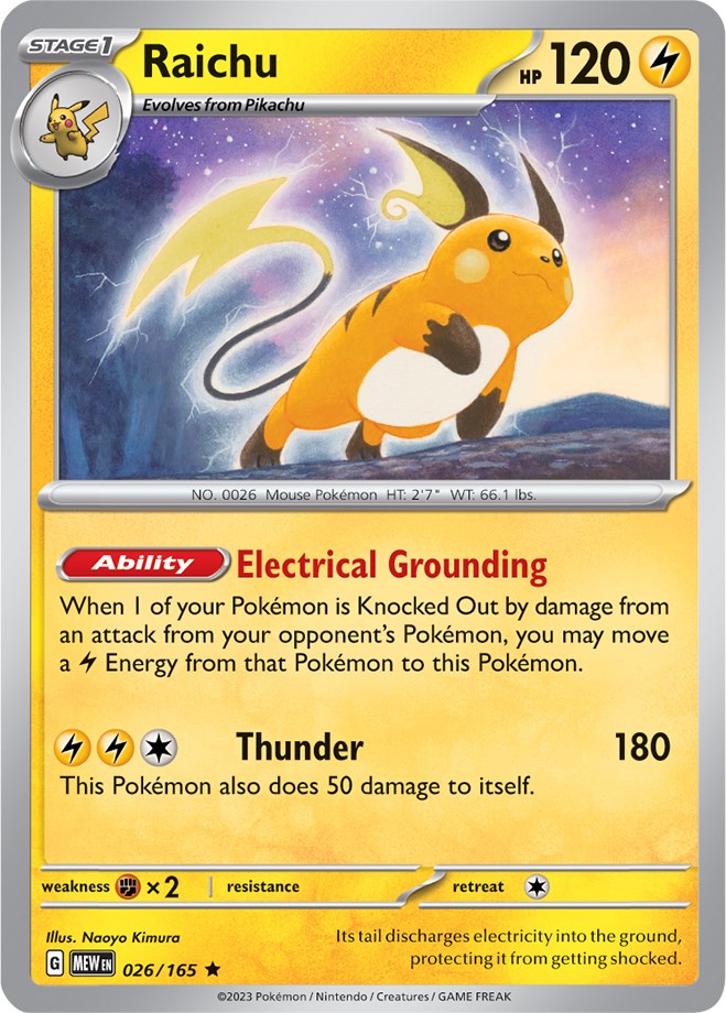 Raichu (026/165) [Scarlet & Violet 151] | Gear Gaming Fayetteville