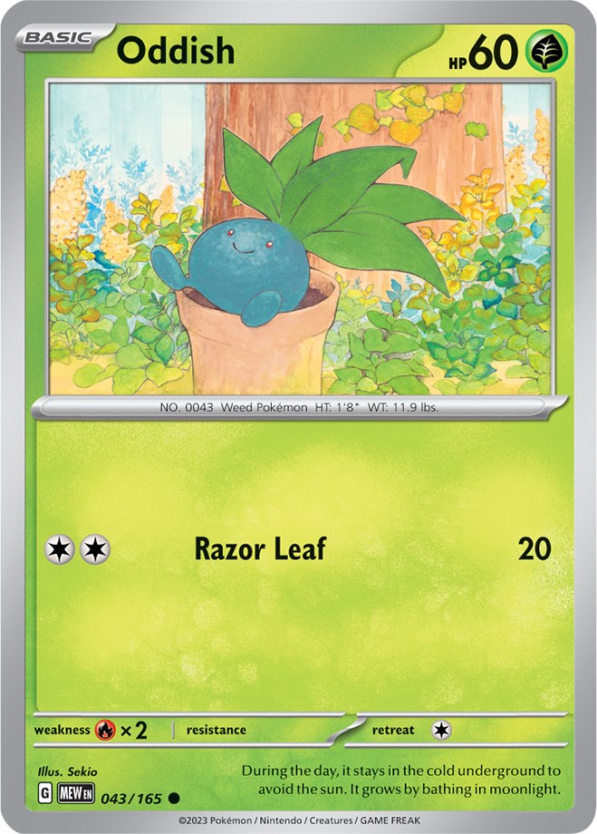 Oddish (043/165) [Scarlet & Violet 151] | Gear Gaming Fayetteville