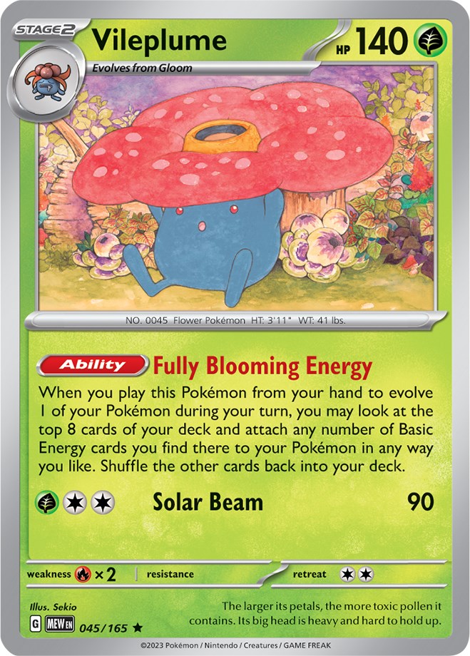 Vileplume (045/165) [Scarlet & Violet: 151] | Gear Gaming Fayetteville