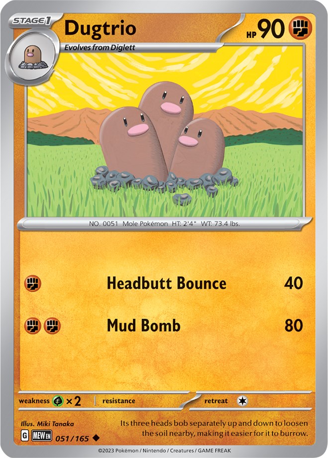 Dugtrio (051/165) [Scarlet & Violet: 151] | Gear Gaming Fayetteville