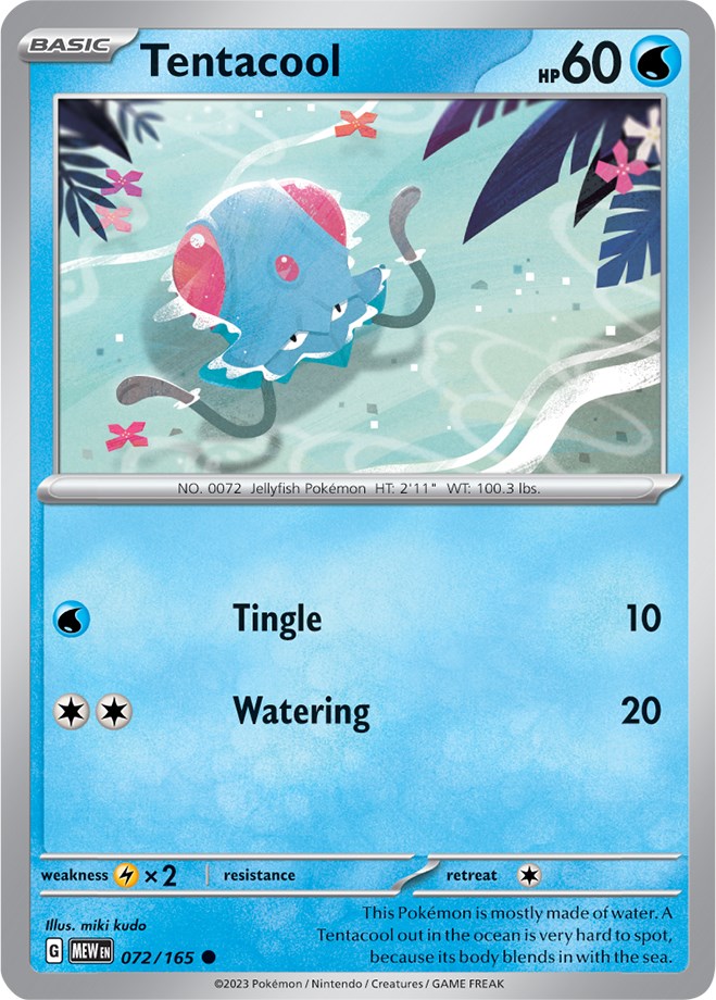 Tentacool (072/165) [Scarlet & Violet: 151] | Gear Gaming Fayetteville