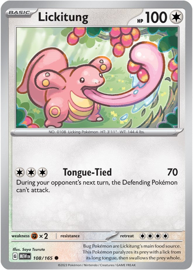 Lickitung (108/165) [Scarlet & Violet 151] | Gear Gaming Fayetteville