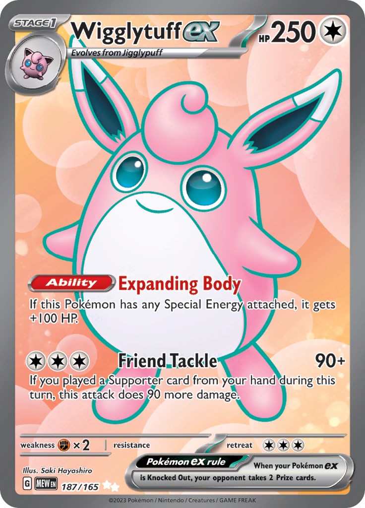 Wigglytuff ex (187/165) [Scarlet & Violet: 151] | Gear Gaming Fayetteville