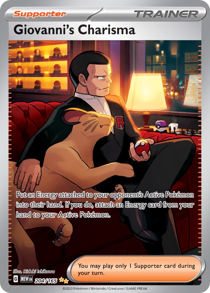 Giovanni's Charisma (204/165) [Scarlet & Violet 151] | Gear Gaming Fayetteville