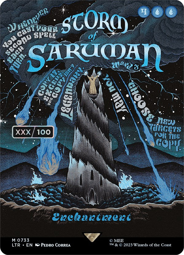 Storm of Saruman (Borderless Poster) (Serialized) [The Lord of the Rings: Tales of Middle-Earth] | Gear Gaming Fayetteville