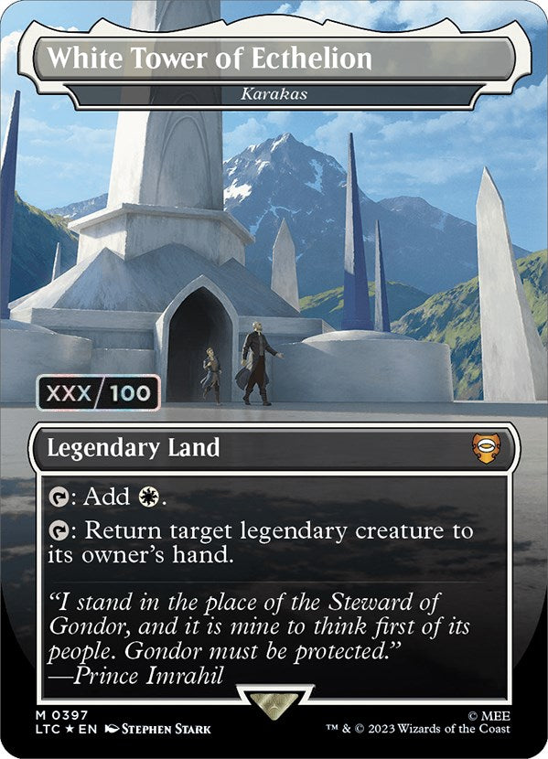 White Tower of Ecthelion - Karakas (Serialized) [The Lord of the Rings: Tales of Middle-Earth Commander] | Gear Gaming Fayetteville