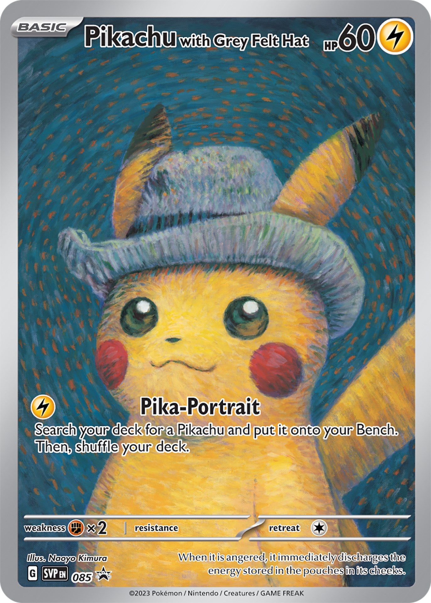 Pikachu with Grey Felt Hat (085) [Scarlet & Violet: Black Star Promos] | Gear Gaming Fayetteville