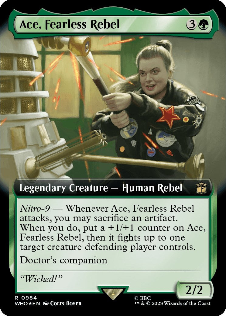 Ace, Fearless Rebel (Extended Art) (Surge Foil) [Doctor Who] | Gear Gaming Fayetteville