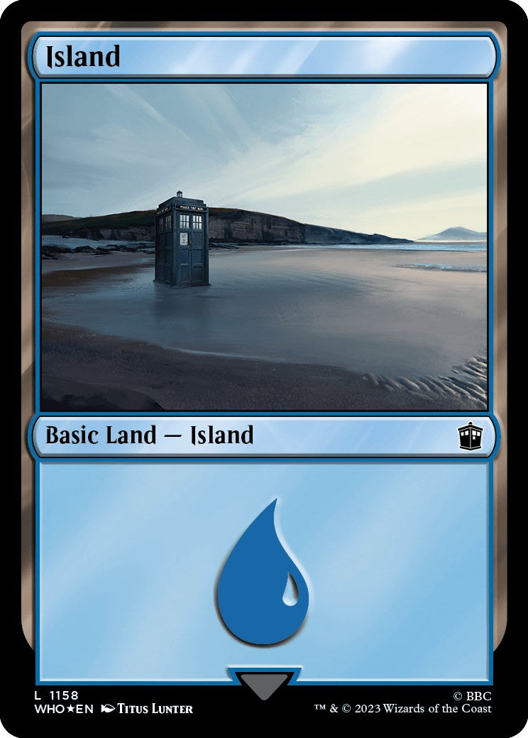 Island (1158) (Surge Foil) [Doctor Who] | Gear Gaming Fayetteville