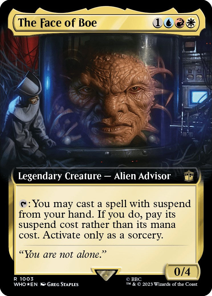 The Face of Boe (Extended Art) (Surge Foil) [Doctor Who] | Gear Gaming Fayetteville